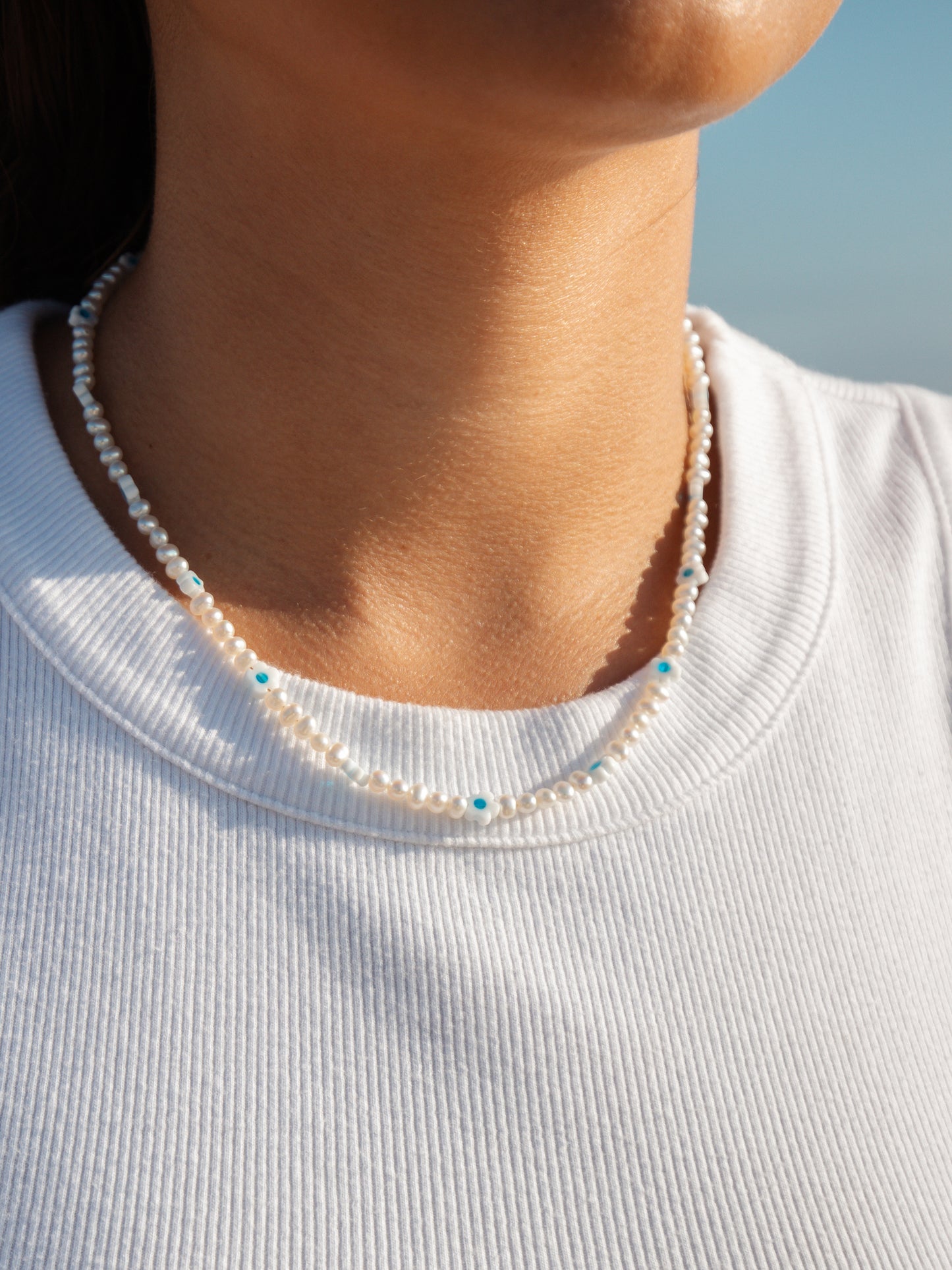 Daisy Pearl Necklace