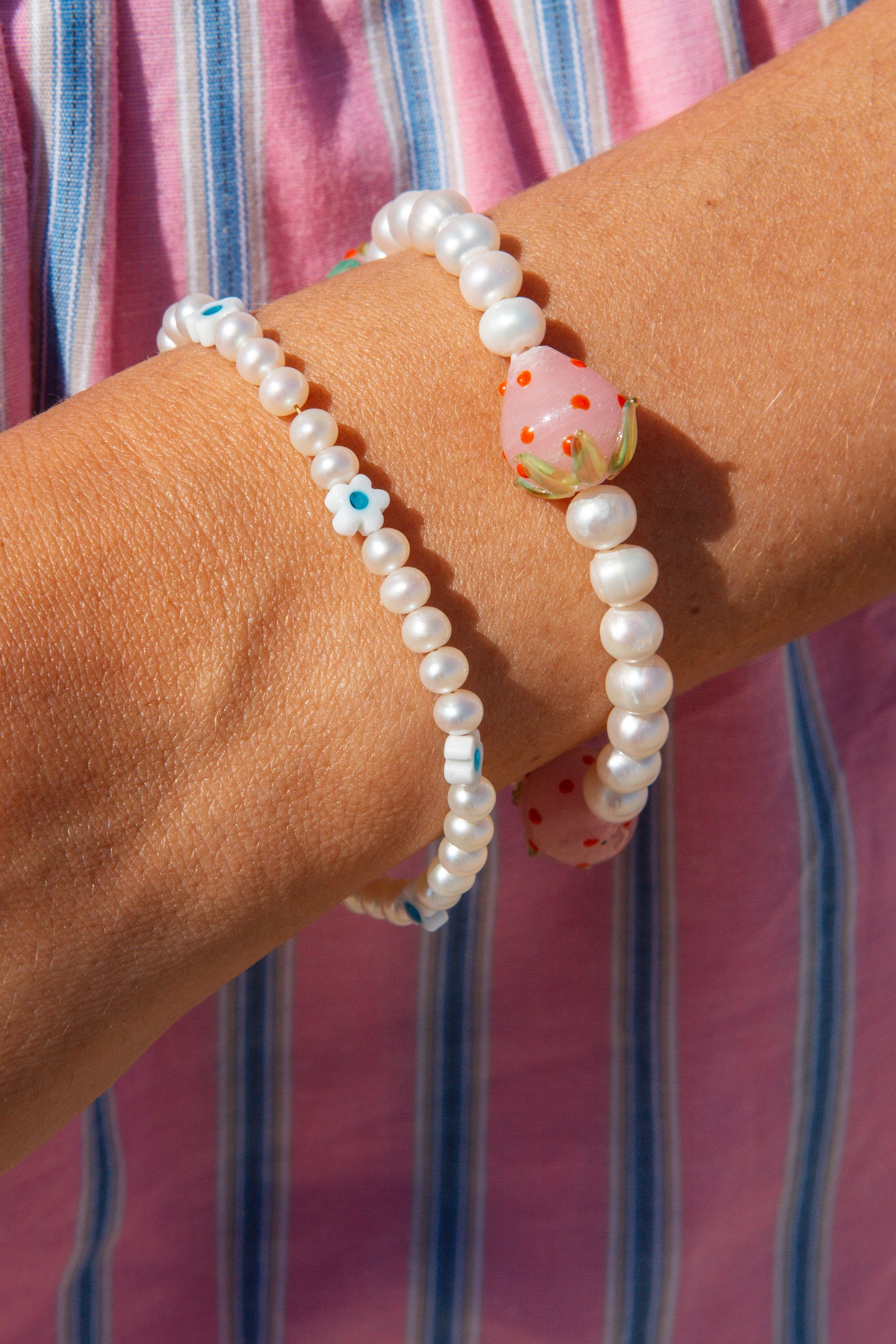 Strawberry Pearl Bracelet